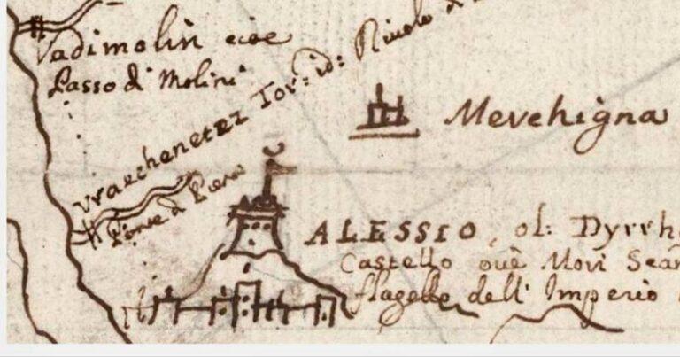 Publikohet harta e rrallë italiane e shek XVII për territoret shqiptare