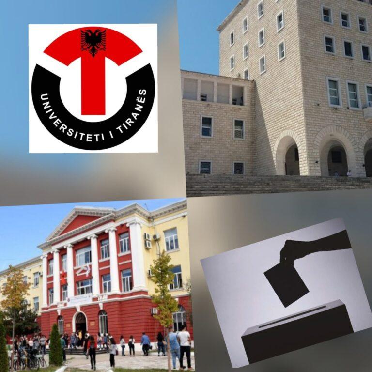 Universiteti i Tiranës në fushatë zgjedhjesh, ja emrat e kandidatëve për dekan që kandidojnë në 6 fakultete