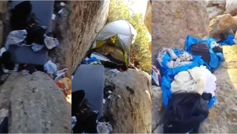 ‘Skifterët’ shqiptarë në Mykonos , pamje nga vendi ku fshihnin sendet e vjedhura