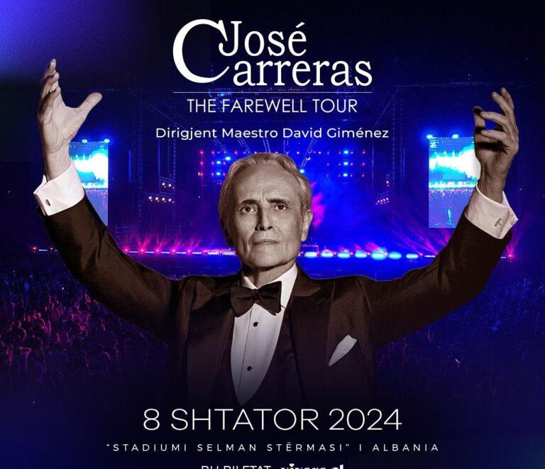 Legjenda e operas Jose Carreras vjen në Tiranë, turi i fundit para mbylljes së karrierës