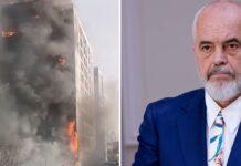 Djegia e pallatit në Tiranë, reagon Rama: Do të rindërtohet 100% nga vetë ndërtuesi