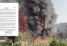 “Arlis Ndërtim” reagon pas djegies së pallatit në Tiranë: Do të rindërtojmë plotësisht apartamentet e dëmtuara. Marrim përsipër çdo shpenzim!