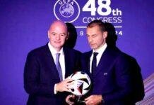 UEFA dhe FIFA vijojnë përplasjen, Ceferin synon t’i nxjerrë Infantinos një kandidat që do ta rrëzojë