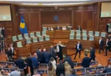 Nuk ka qetësi në Kuvendin e Kosovës, Kurti goditet me vezë gjatë seancës nga deputetja e AAK