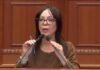 Shkumë në gojën e ministres së Shëndetësisë